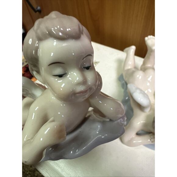 2003 Grandeur Noel 2 Pc. Porcelain Angels - Picture 2 of 6